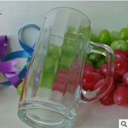 厂家直销创意条纹玻璃扎啤杯 打造爆款促销礼品，点亮日用百货新商机